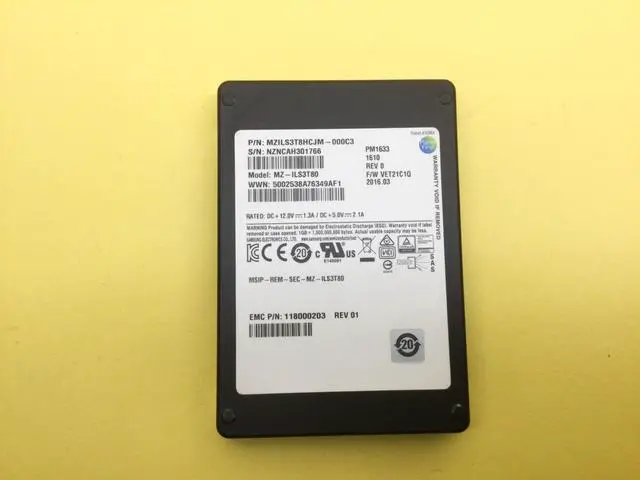 Main image of (NOT FOR HOME PC!) SAMSUNG PM1633 EMC 3.84TB SAS 12Gb/s 2.5'' ENT SSD MZ-ILS3T80