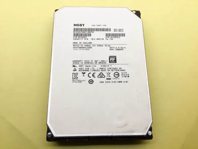 Main image of HGST Ultrastar 8TB 7.2K RPM SATA 6Gb/s 3.5" Enterprise HDD HUH728080ALE600