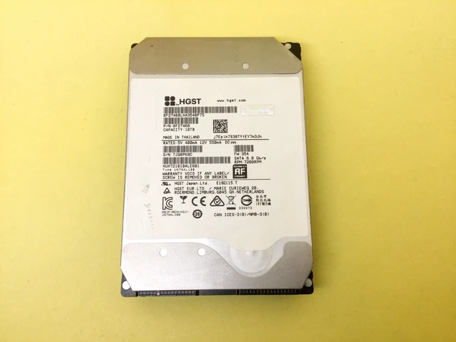 Main image of HGST Ultrastar 10TB 7.2K SATA 6Gb/s 3.5in HDD HUH721010ALE601