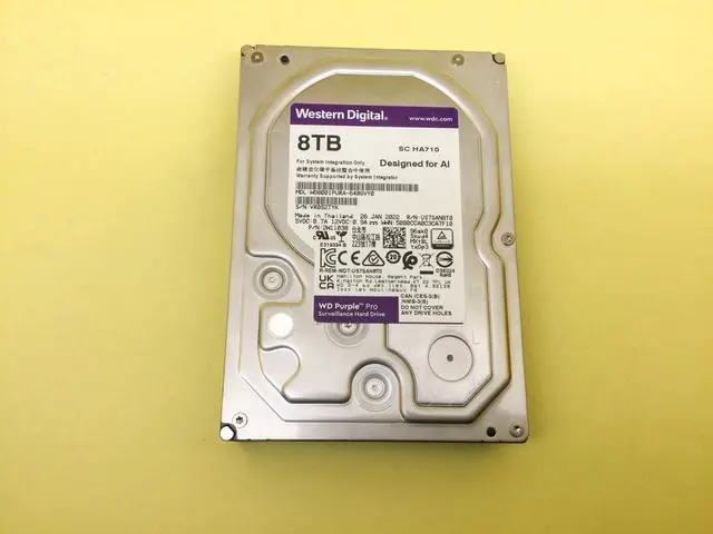 Main image of Western Digital Purple Pro 8TB 7.2K SATA 6Gb/s 3.5in Surveillance HDD WD8001PURA