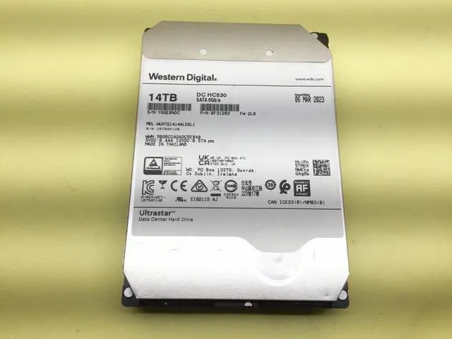 Main image of WD Ultrastar DC HC530 14TB 7.2K SATA 6Gb/s 3.5in HDD WUH721414ALE6L1