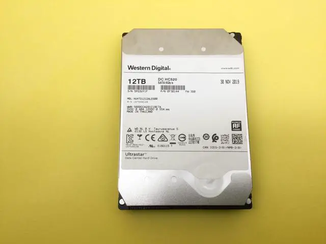 Alt view image 2 of 3 - WD DC HC520 12TB 7.2K SATA 6Gb/s 3.5in 512e HDD HUH721212ALE600