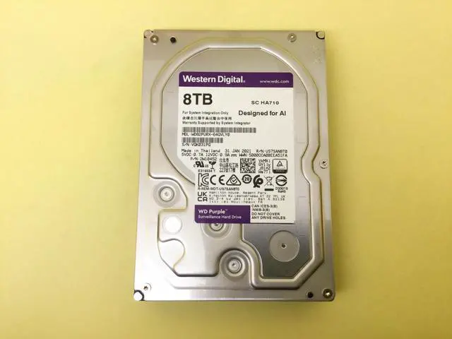 Main image of WD Purple 8TB 7.2K SATA 6Gb/s 3.5in Surveillance HDD WD82PURX