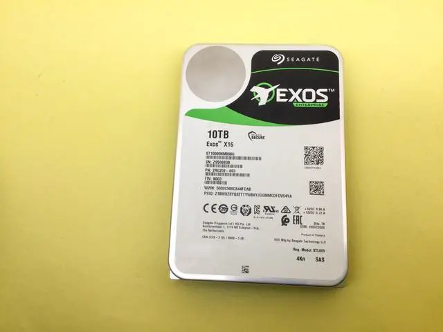 Main image of (NOT FOR HOME PC!) Seagate Exos X16 10TB 7200RPM SAS 12Gb/s 3.5in 4Kn HDD ST10000NM008G