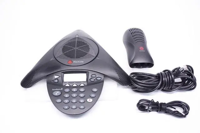Alt view image 5 of 7 - POLYCOM SOUNDSTATION 2 PHONE B474450 2201-16200-601 + 2201-16020-601