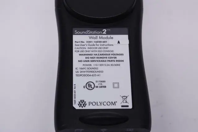 Alt view image 6 of 7 - POLYCOM SOUNDSTATION 2 PHONE B474450 2201-16200-601 + 2201-16020-601