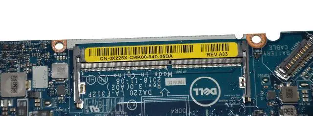 Alt view image 7 of 7 - Dell Latitude 7290 7390 Laptop Motherboard Core i5-8250U 1.60GHz LA-F312P X225X