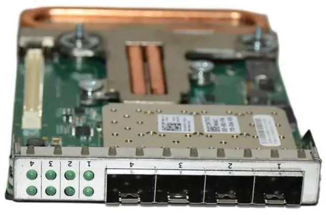Alt view image 4 of 7 - Dell Emulex OneConnect Quad-Port 10Gbps SFP RNDC Network Daughter Card D6T93