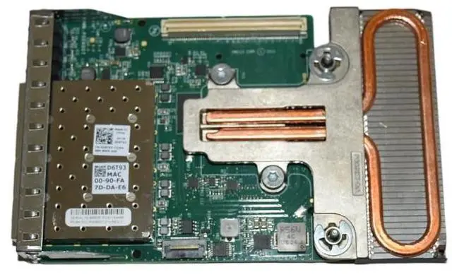 Alt view image 6 of 7 - Dell Emulex OneConnect Quad-Port 10Gbps SFP RNDC Network Daughter Card D6T93