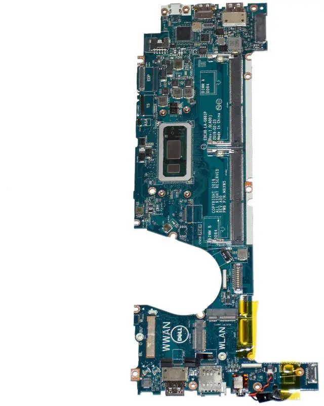 Alt view image 5 of 7 - Dell Latitude 7300 Laptop Motherboard i5-8365U 1.6GHz Quad-Core LA-G861P 9XFPT