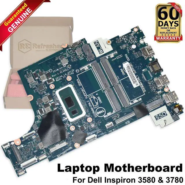 Main image of Dell Inspiron 3580 3780 Motherboard i5-8265U 1.6GHz Quad-Core LA-G712P VFMW4