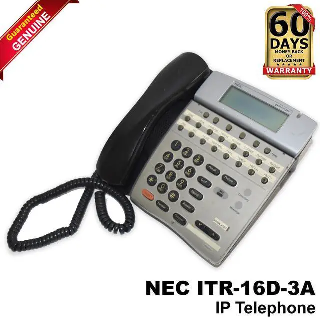 Main image of NEC ITR 16D-1 Black IP Display Phone 16-Line Speakerphone w/ LCD & Headset Jack