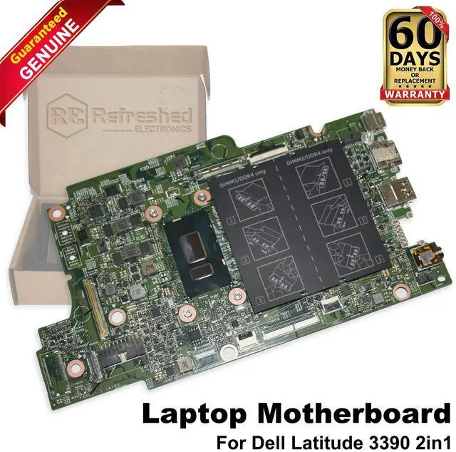 Main image of Genuine Dell Latitude 3390 Core i3-8130U 2.2GHz DDR4 Laptop Motherboard G1MGM