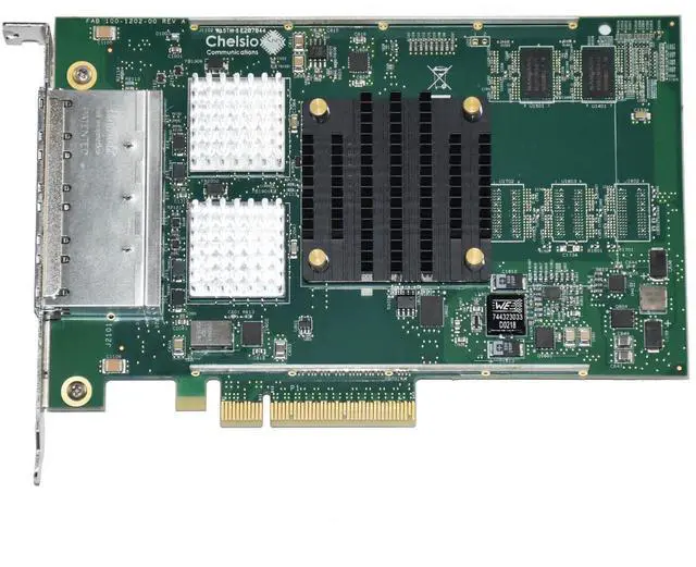 Alt view image 3 of 7 - Dell Chelsio T540-BT Quad-Port 10GbE RJ45 PCIe Low Profile Network Adapter 2RGPF