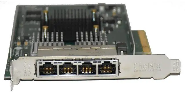 Alt view image 5 of 7 - Dell Chelsio T540-BT Quad-Port 10GbE RJ45 PCIe Low Profile Network Adapter 2RGPF