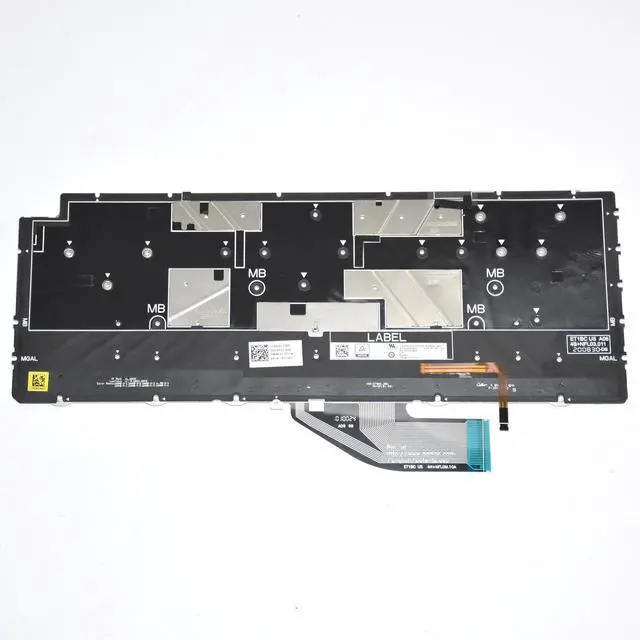 Alt view image 3 of 7 - Dell XPS 9310 7390 2-in-1 White Backlit US Keyboard QWERTY English VKJ01 XD3H3