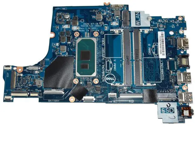 Alt view image 3 of 7 - Dell Inspiron 3501 3493 3593 Laptop Motherboard i3-1005G1 1.20GHz LA-J081P TW31C
