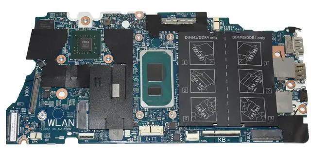 Alt view image 3 of 6 - Dell Vostro 5402 5502 Laptop Motherboard i7-1165G7 2.8GHz Nvidia MX330 2GB MTYV1