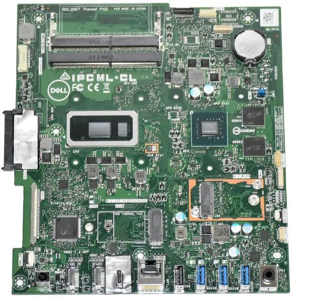 Alt view image 4 of 7 - Dell Inspiron 24 5490 7790 AIO Motherboard i5-10210U Nvidia 2GB IPCML-CL 8VMC5