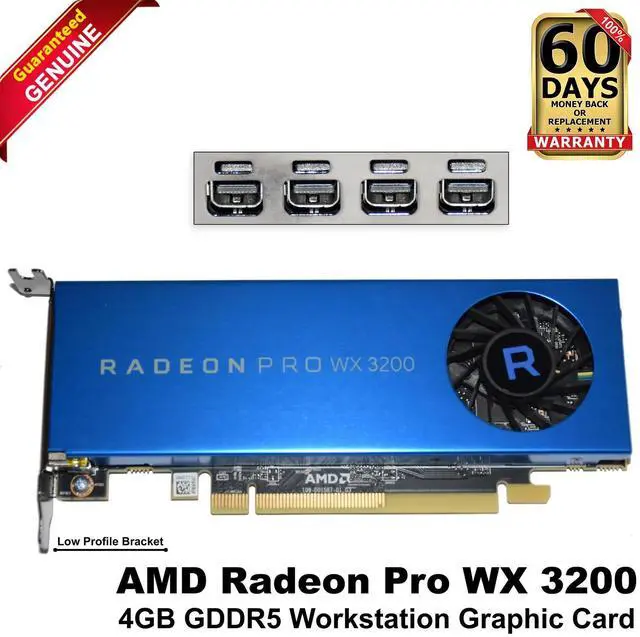 Main image of Dell AMD RADEON Pro WX 3200 4GB GDDR5 PCI Express 3.0 x16 Graphic Card R99GK