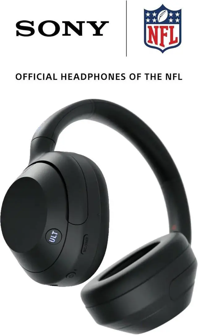 Alt view image 2 of 7 - Sony ULT WEAR WH-ULT900N Over-Ear Wireless Noise Cancelling Headphones Black