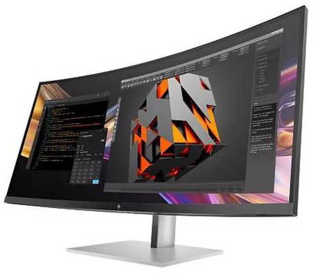 Alt view image 2 of 7 - HP Series 7 Pro 37.5 inch WQHD+ Thunderbolt 4 Monitor - 738pu 37.5" WQHD+ (3840