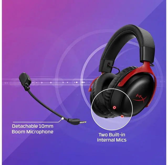 Alt view image 2 of 7 - HyperX Cloud III S Wireless - Gaming Headset (Black)