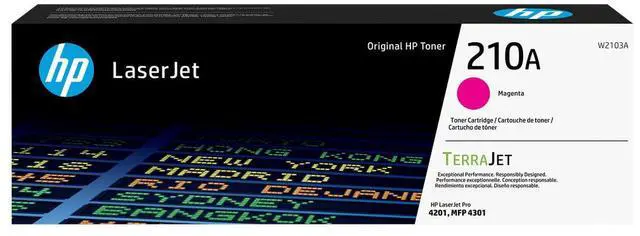 Main image of HP 210A Magenta Original LaserJet Toner Cartridge, ~1,800 pages, W2103A