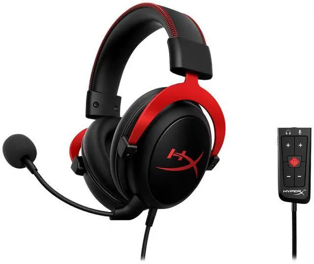 Alt view image 5 of 5 - HyperX Cloud II - Gaming Headset - Black-Red