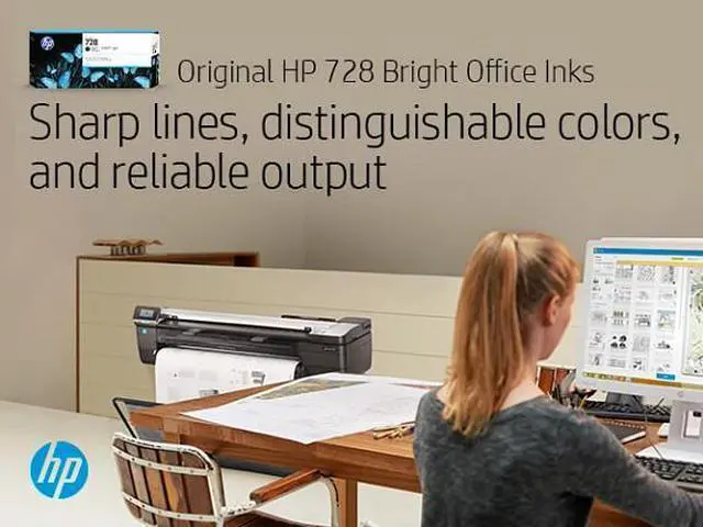 Alt view image 3 of 5 - HP 728 130-ml Matte Black DesignJet Ink Cartridge, 3WX25A