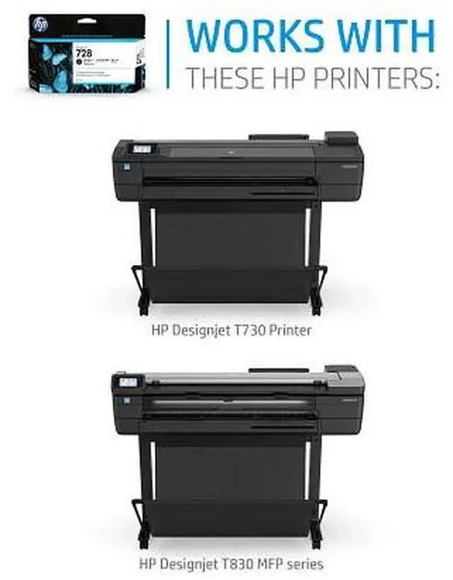 Alt view image 5 of 5 - HP 728 130-ml Matte Black DesignJet Ink Cartridge, 3WX25A