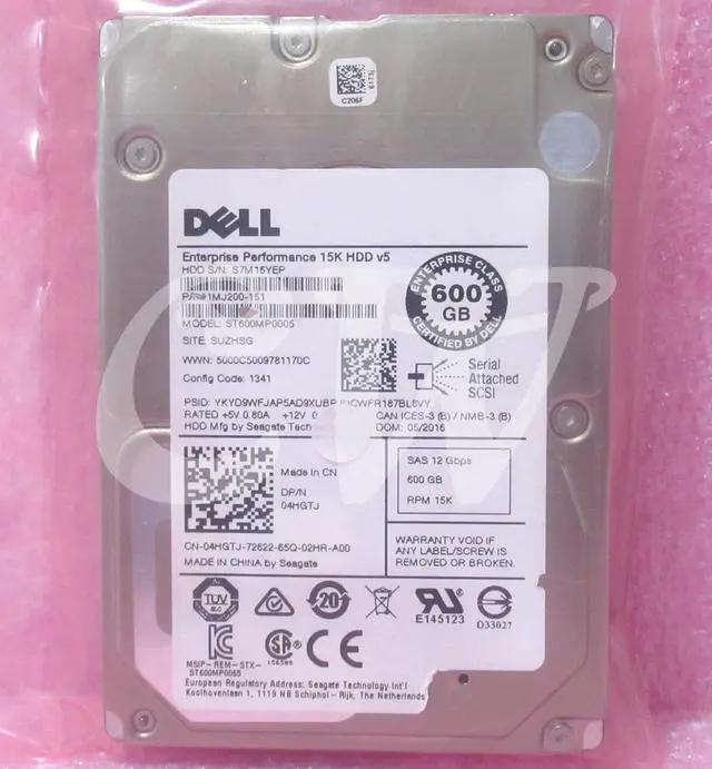 Main image of (NOT FOR HOME PC!) 4HGTJ ST600MP0005 Dell GEN13 600GB 15K RPM 12Gb/s 2.5" SAS Hard Drive