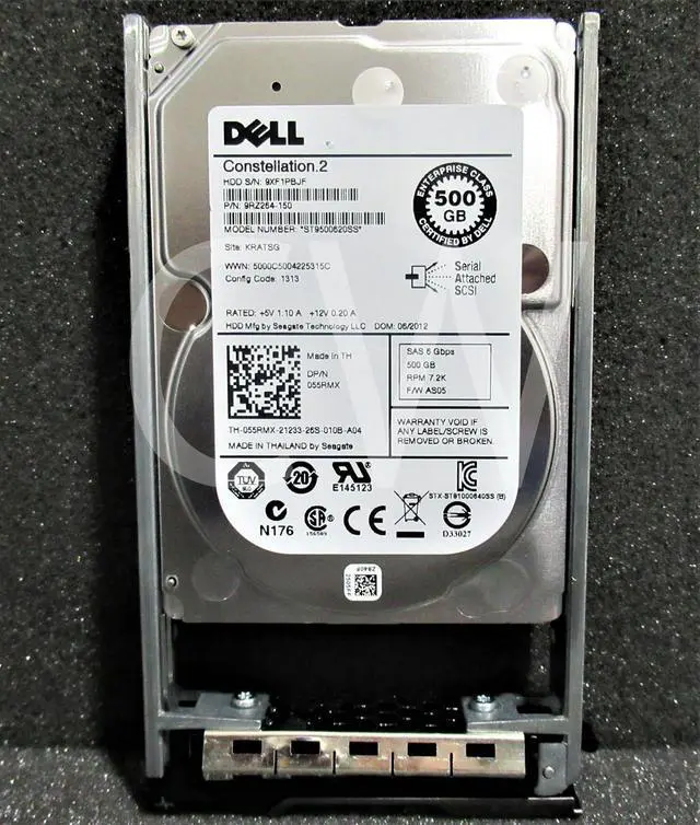 Main image of (NOT FOR HOME PC!) 55RMX ST9500620SS Dell ENT 500GB 7.2K RPM 6Gb/s 2.5" SAS SERVER HDD Hard Drive