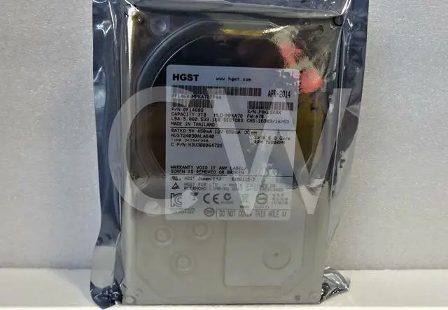 Main image of HUS724030ALA640 Hitachi 3TB 7.2K RPM 6Gb/s 64MB 3.5" SATA HARD DRIVE