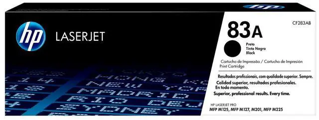 Main image of HP 83A Black Original LaserJet Toner Cartridge, ~1,500 pages, CF283A