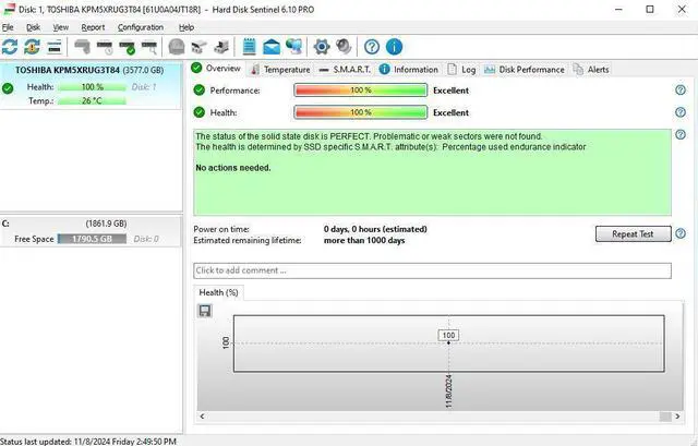 Alt view image 3 of 3 - (NOT FOR HOME PC!) Dell 3.84TB SAS 2.5" 12G SSD RI Drive KIOXIA Compatible KPM5XRUG3T84