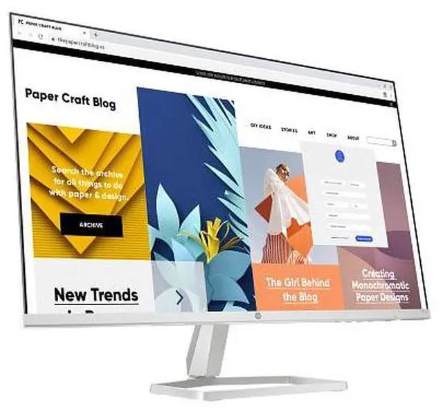 Alt view image 5 of 6 - HP Series 5 27 inch FHD White Monitor - 527sw 27" FHD (1920 x 1080) 48-100 Hz