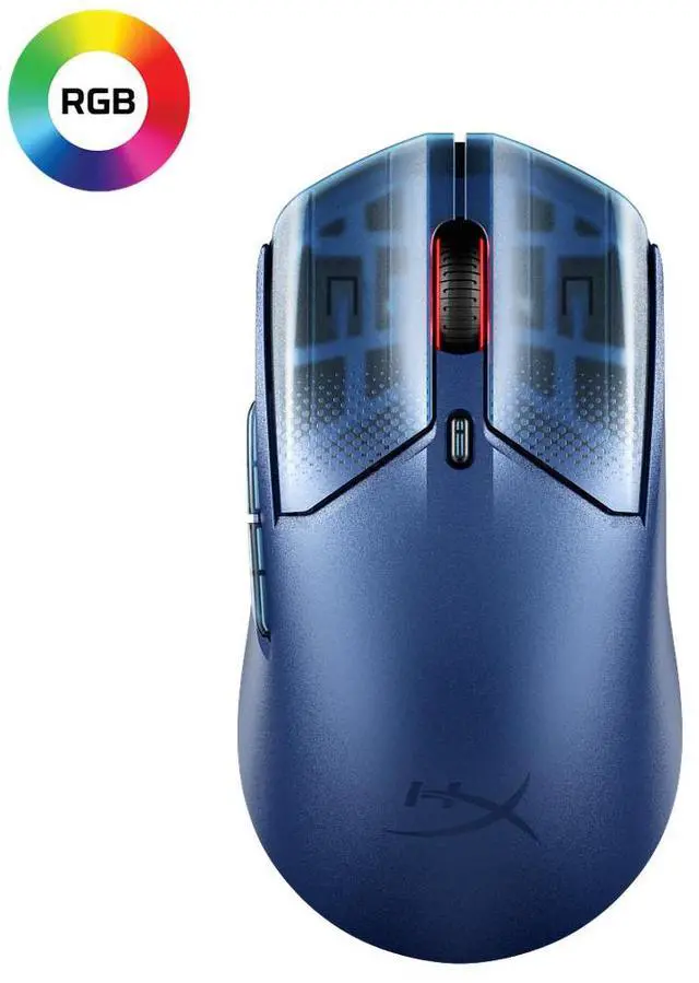 Alt view image 5 of 5 - HyperX Pulsefire Haste 2 S Navy Wireless Gaming Mouse