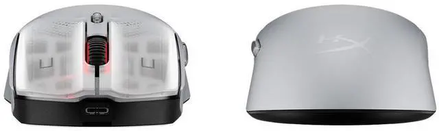 Alt view image 3 of 7 - HyperX Pulsefire Haste 2 S Silver Wireless Gaming Mouse