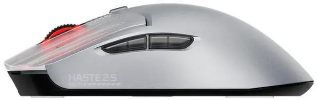 Alt view image 5 of 7 - HyperX Pulsefire Haste 2 S Silver Wireless Gaming Mouse