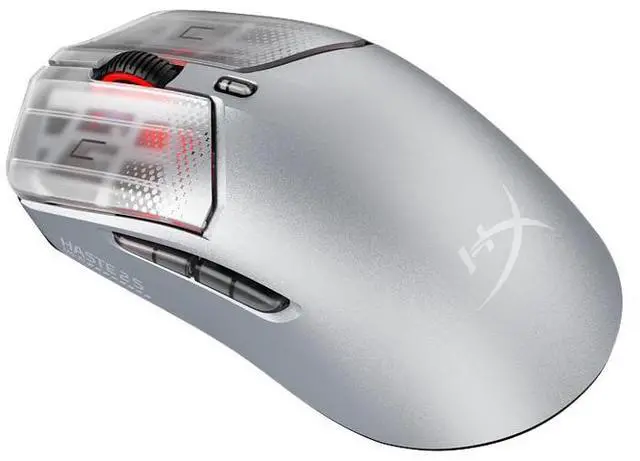 Alt view image 7 of 7 - HyperX Pulsefire Haste 2 S Silver Wireless Gaming Mouse