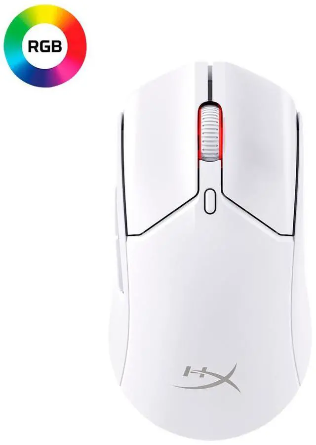 Alt view image 4 of 7 - HyperX Pulsefire Haste 2 - Wireless Gaming Mouse (White)