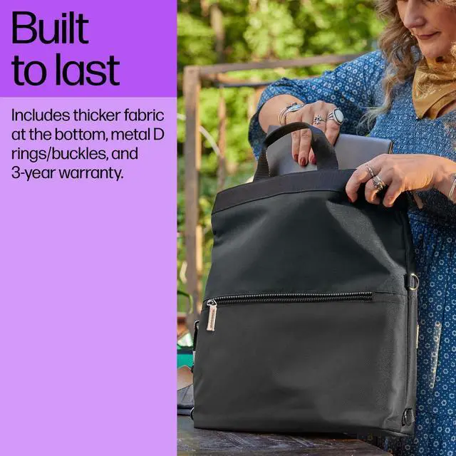 Alt view image 7 of 7 - HP 14-inch Convertible Laptop Backpack Tote