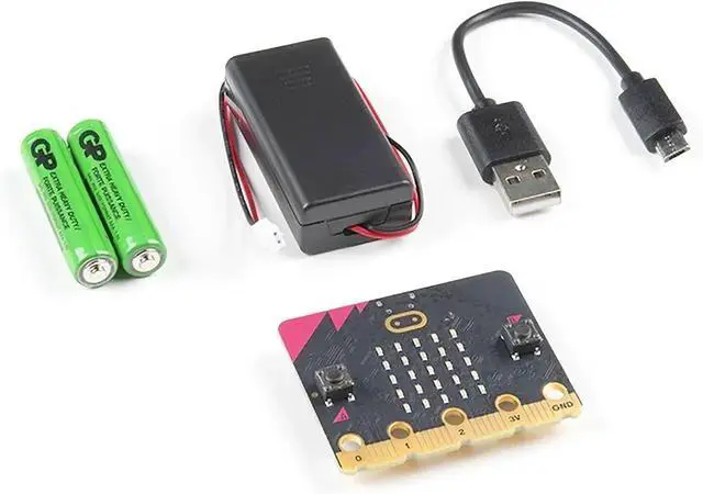Alt view image 5 of 7 - Micro:bit Club BBC micro:bit V2 Club USB cable Battaery holder x10 kit MEFV22C