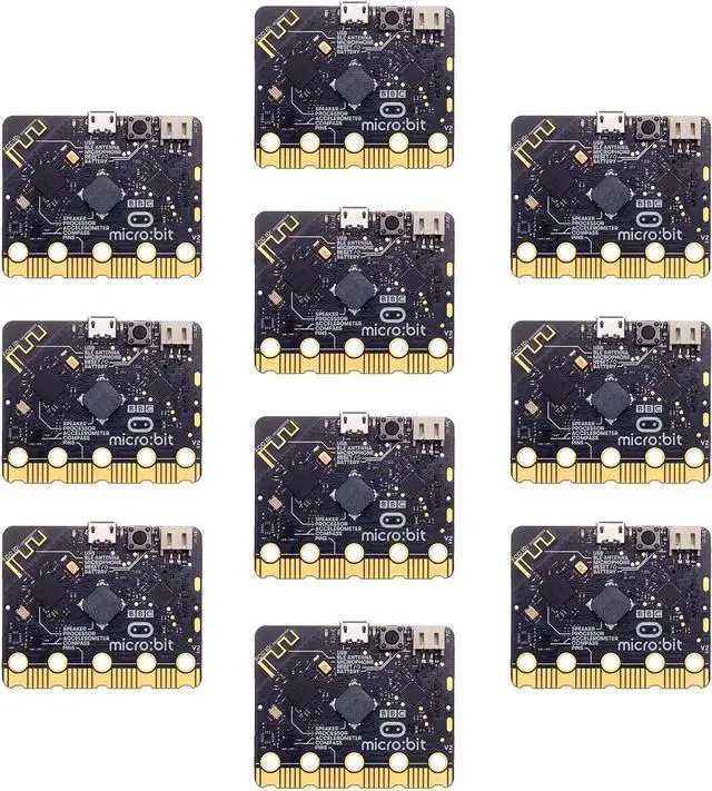 Alt view image 7 of 7 - Micro:bit Club BBC micro:bit V2 Club USB cable Battaery holder x10 kit MEFV22C
