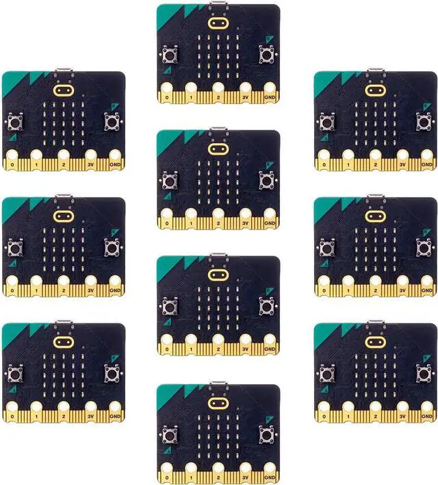 Alt view image 6 of 7 - Micro:bit Club BBC micro:bit V2 Club USB cable Battaery holder x10 kit MEFV22C