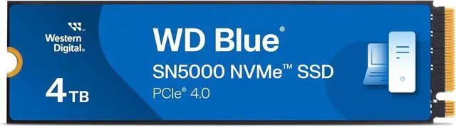 Main image of WD 4TB Blue SN5000 NVMe Internal Solid State Drive SSD WDS400T4B0E