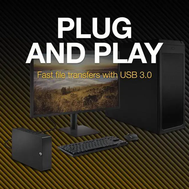 Alt view image 5 of 6 - Seagate Expansion Desktop 26TB 3.5" USB 3.0 PC & Laptop External Hard Drives