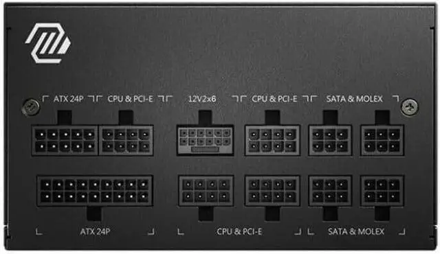 Alt view image 2 of 5 - MSI 850W 80 PLUS Gold Modular Power Supply MAG A850GL PCIE5 II