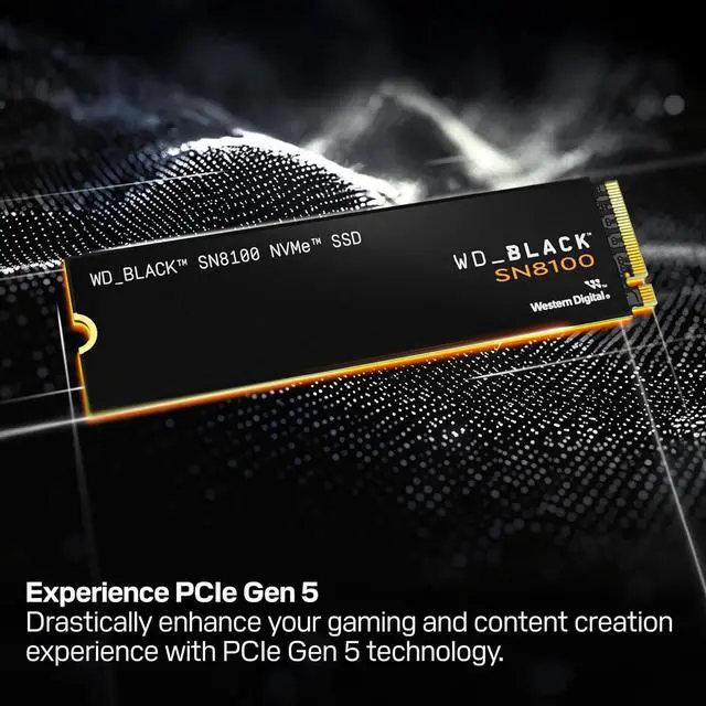 Alt view image 2 of 7 - WD BLACK 4TB SN8100 NVMe Gen 5 PCIe 5.0x4 M.2 2280 SSD WDS400T1X0M